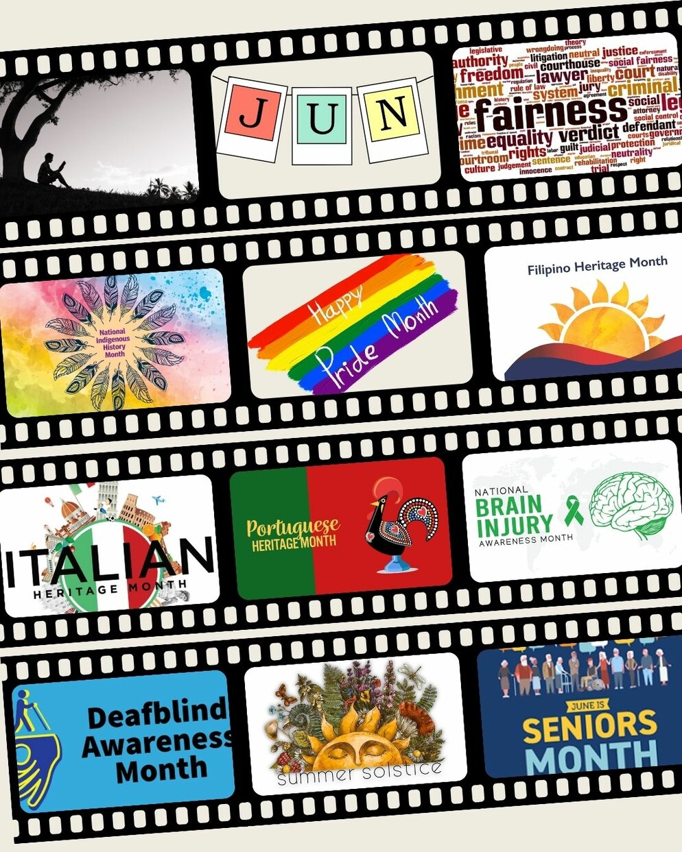 June collage of images