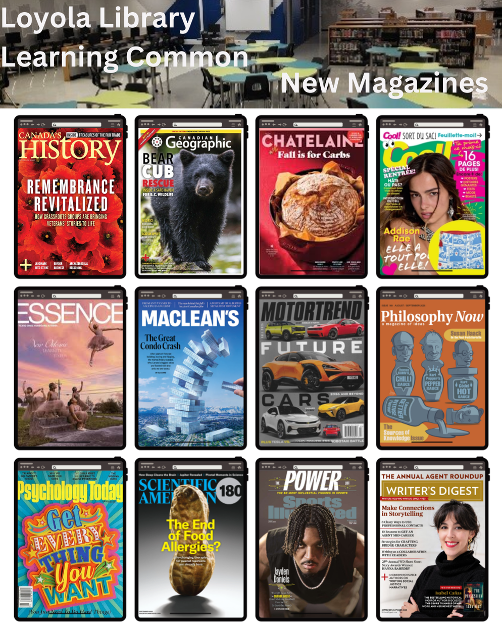 Magazines banner